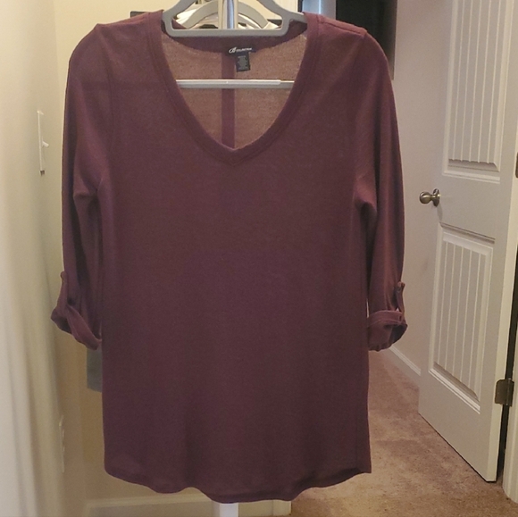 B Collection Tops - Maroon Women's Top